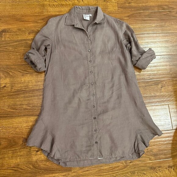 Finley linen shirtdress - flawed - Picture 1 of 6